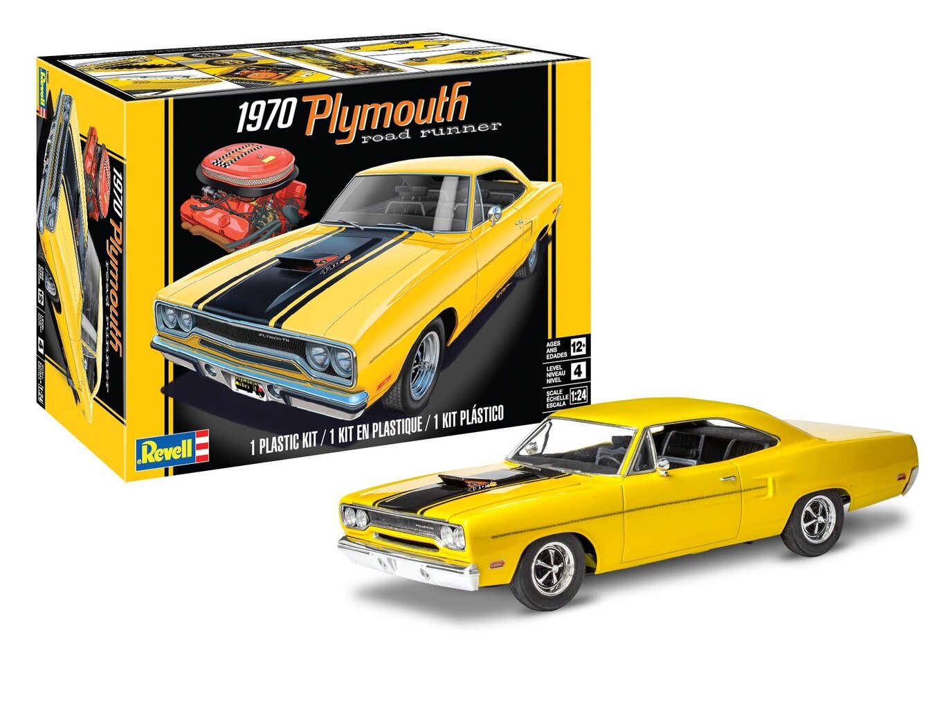 Revell - 1970 Plymouth Roadrunner, 1/24, 14531 cena un informācija | Rotaļlietas zēniem | 220.lv