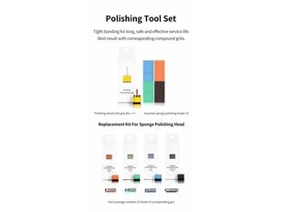 DSPIAE - SPP-S01 Sponge Polishing Set (1 + 8 pcs), DS56755 цена и информация | Механические инструменты | 220.lv