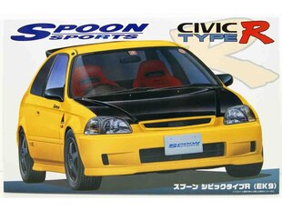 Сборная пластиковая модель Fujimi - Spoon Honda Civic Type R (EK9), 1/24, 04635 цена и информация | Kонструкторы | 220.lv