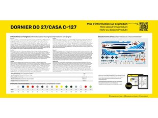 Сборная пластиковая модель Heller - Dornier Do 27 / CASA C-127 подарочный набор, 1/72, 35304 цена и информация | Конструкторы и кубики | 220.lv