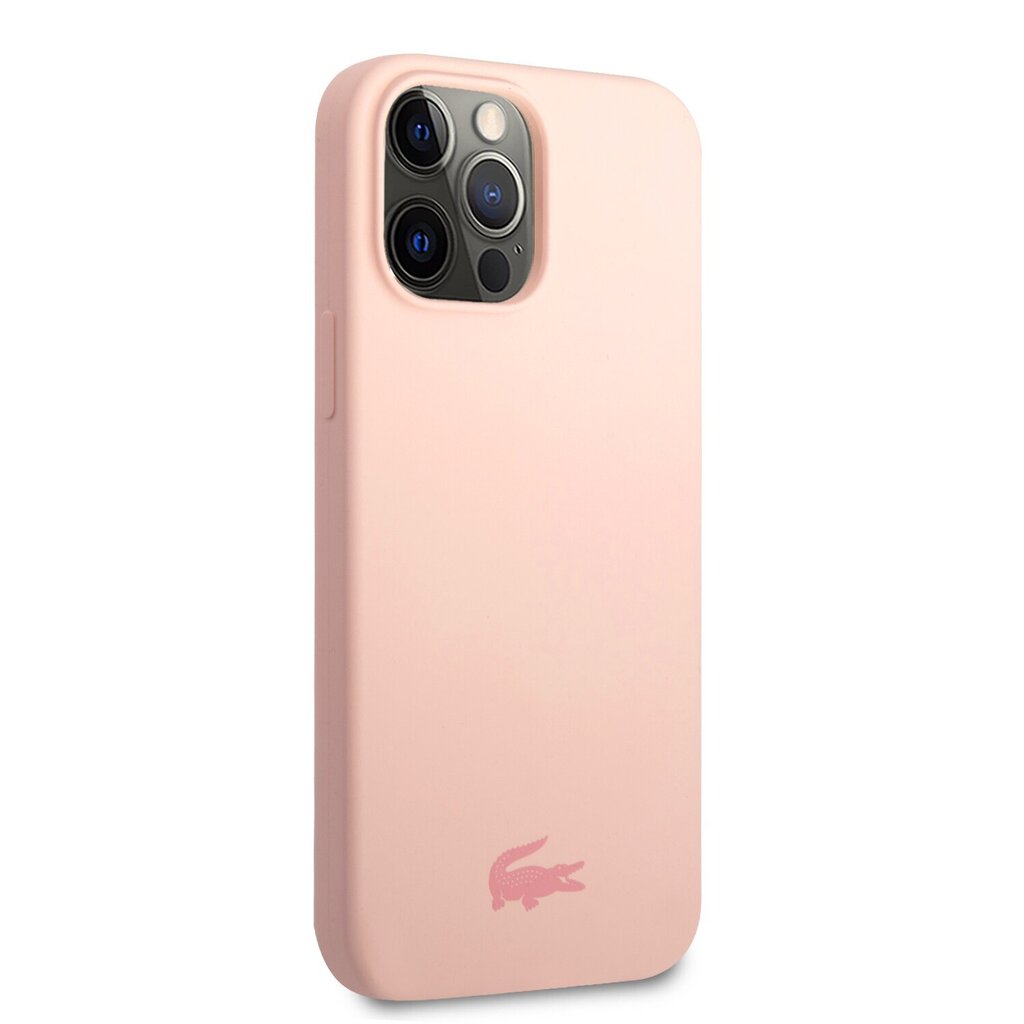 Lacoste Liquid Silicone Glossy Printing Logo Case for iPhone 13 Pro Max Pink цена и информация | Telefonu vāciņi, maciņi | 220.lv