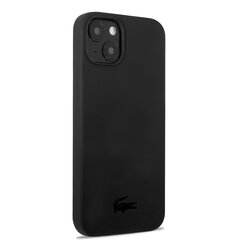 Lacoste Liquid Silicone Glossy Printing Logo Case for iPhone 13 mini Black cena un informācija | Telefonu vāciņi, maciņi | 220.lv