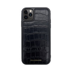 ZILLIONAIRE iPhone 11 Pro Max (6,5″) Croco Matte ādas apvalks – Melns cena un informācija | Telefonu vāciņi, maciņi | 220.lv