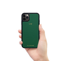 ZILLIONAIRE iPhone 11 Pro Max (6,5″) Calf ādas apvalks – Zaļš cena un informācija | Telefonu vāciņi, maciņi | 220.lv