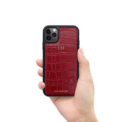 ZILLIONAIRE iPhone 11 Pro (5,8″) Croco Matte ādas apvalks – Sarkans cena un informācija | Telefonu vāciņi, maciņi | 220.lv