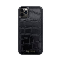 ZILLIONAIRE iPhone 11 Pro (5,8″) Croco Matte ādas apvalks – Melns cena un informācija | Telefonu vāciņi, maciņi | 220.lv