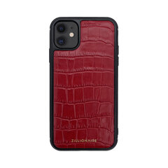 ZILLIONAIRE iPhone 11 (6,1″) Croco Matte ādas apvalks – Sarkans cena un informācija | Telefonu vāciņi, maciņi | 220.lv