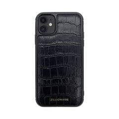 ZILLIONAIRE iPhone 11 (6,1″) Croco Matte ādas apvalks – Melns cena un informācija | Telefonu vāciņi, maciņi | 220.lv