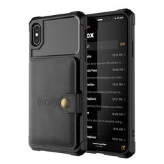 Чехол Wallet для iPhone Xs Max (6,5″) — Чёрный цена и информация | Чехлы для телефонов | 220.lv