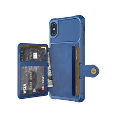 Чехол Wallet для iPhone Xs Max (6,5″) — Синий цена и информация | Чехлы для телефонов | 220.lv