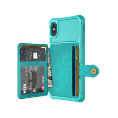 Чехол Wallet для iPhone Xs Max (6,5″) — Зелёный цена и информация | Чехлы для телефонов | 220.lv