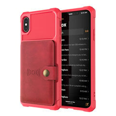 Чехол Wallet для iPhone Xs Max (6,5″) — Красный цена и информация | Чехлы для телефонов | 220.lv