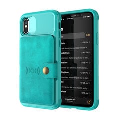 Чехол Wallet для iPhone X/Xs (5,8″) — Зелёный цена и информация | Чехлы для телефонов | 220.lv