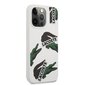 Lacoste Liquid Silicone Allover Pattern Case for iPhone 13 Pro Max White цена и информация | Telefonu vāciņi, maciņi | 220.lv