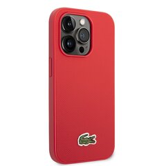 Lacoste Iconic Petit Pique Logo Case for iPhone 14 Pro Red cena un informācija | Telefonu vāciņi, maciņi | 220.lv