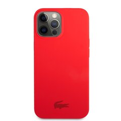 Lacoste Liquid Silicone Glossy Printing Logo Case for iPhone 13 Pro Red цена и информация | Чехлы для телефонов | 220.lv