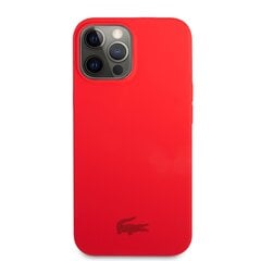 Lacoste Liquid Silicone Glossy Printing Logo Case for iPhone 13 Pro Max Red cena un informācija | Telefonu vāciņi, maciņi | 220.lv