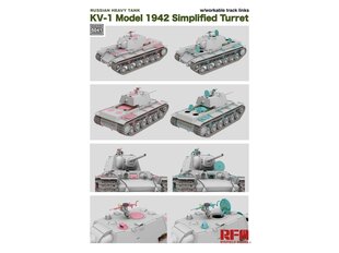 Rye Field Model - Russian Heavy Tank KV-1 Model 1942 Simplified Turret, 1/35, RFM-5041 cena un informācija | Konstruktori | 220.lv