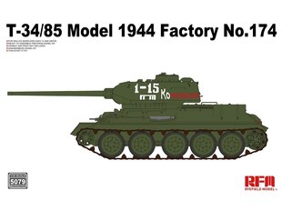 Rye Field Model - T-34/85 Model 1944 Factory No.174, 1/35, RFM-5079 cena un informācija | Konstruktori | 220.lv