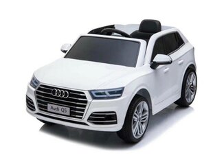 Audi Q5 12v с музыкальным модулем, белый цена и информация | Электромобили для детей | 220.lv