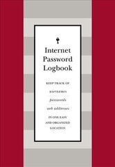 Internet Password Logbook (Red Leatherette): Keep track of usernames, passwords, web addresses in one easy and organized location cena un informācija | Ekonomikas grāmatas | 220.lv