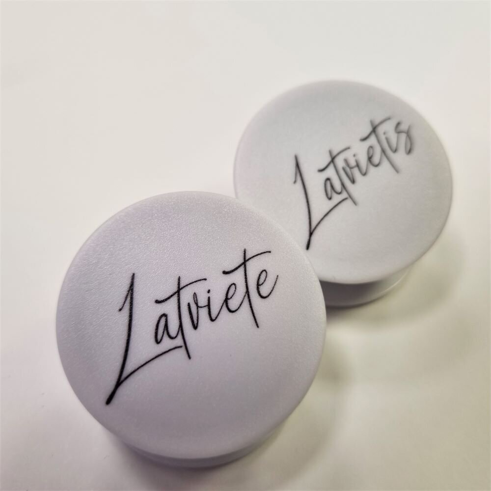 Popsocket Latviete Latvietis balts komplekts cena un informācija | Auto turētāji | 220.lv