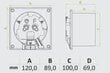 Nosūces ventilators dRim 100 HS BB, MELNS MATĒTS, mitruma sensors cena un informācija | Ventilatori vannas istabai | 220.lv