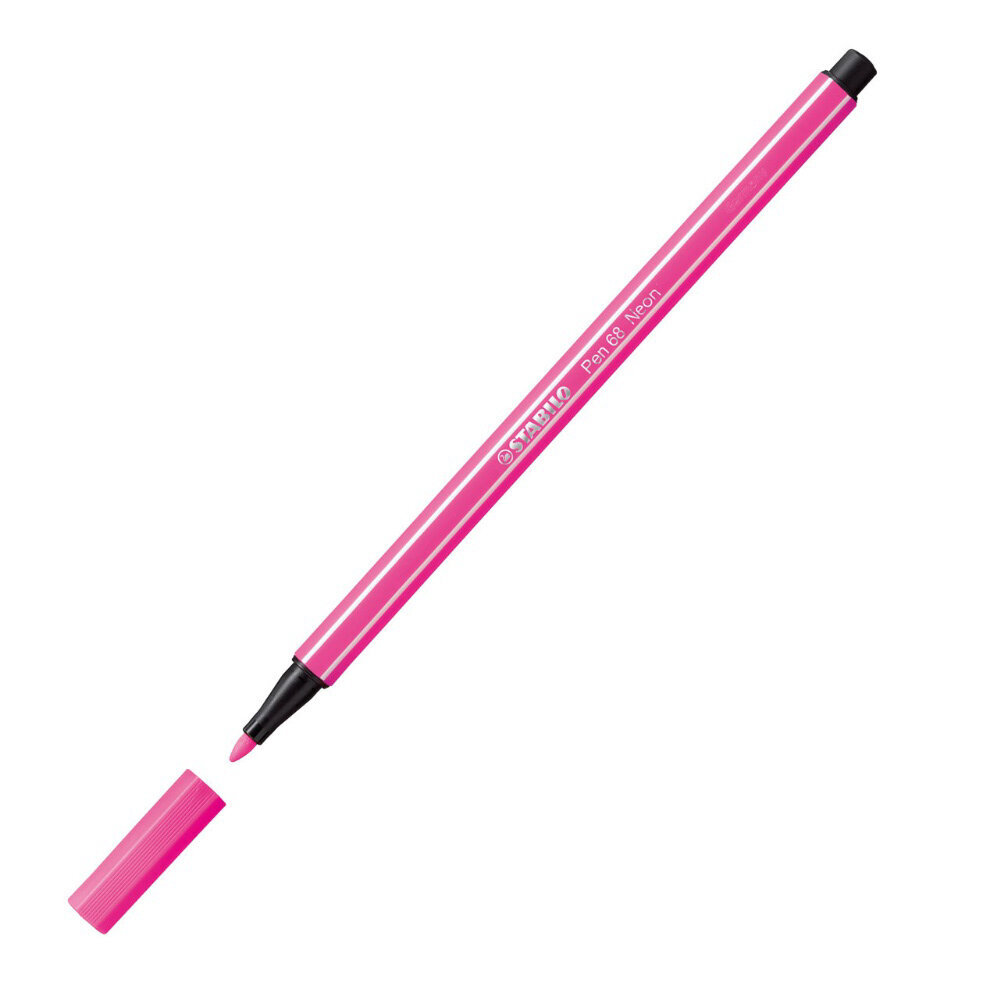 Flomasters Stabilo Pen 68, 1mm, neona rozā цена и информация | Rakstāmpiederumi | 220.lv