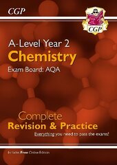 A-Level Chemistry: AQA Year 2 Complete Revision & Practice with Online Edition цена и информация | Развивающие книги | 220.lv