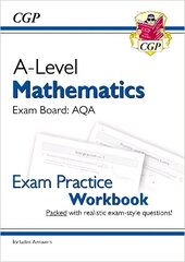 New A-Level Maths AQA Exam Practice Workbook (includes Answers) cena un informācija | Ekonomikas grāmatas | 220.lv