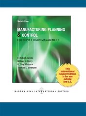 Manufacturing Planning and Control for Supply Chain Management 6th edition cena un informācija | Ekonomikas grāmatas | 220.lv