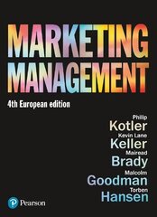 Marketing Management: European Edition 4th edition cena un informācija | Ekonomikas grāmatas | 220.lv