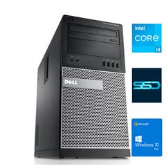 Dell 7020 MT i3-4130 16GB 480GB SSD 1TB HDD Windows 10 Professional Stacionārais dators cena un informācija | Stacionārie datori | 220.lv