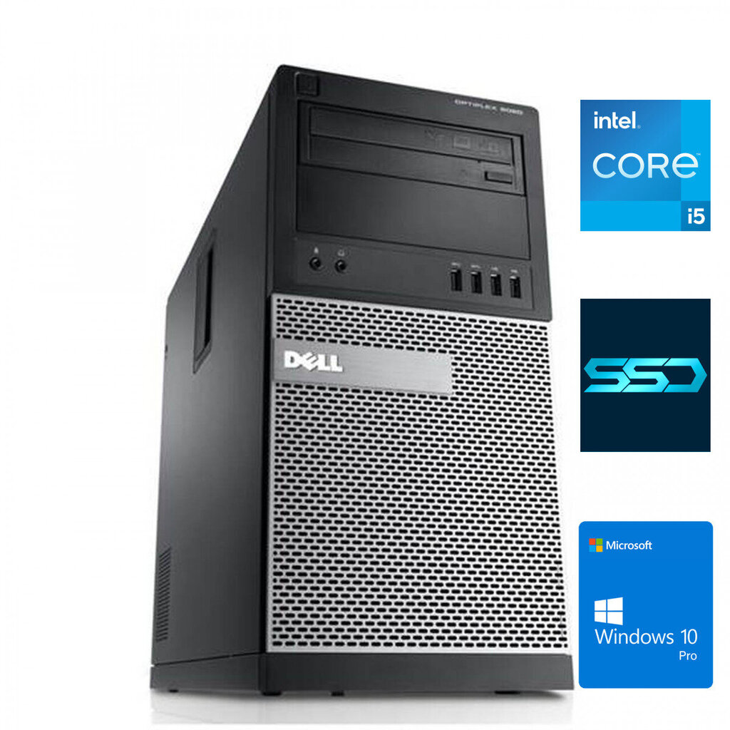 Dell 7020 MT i5-4570 16GB 120GB SSD Windows 10 Professional Stacionārais dators cena un informācija | Stacionārie datori | 220.lv