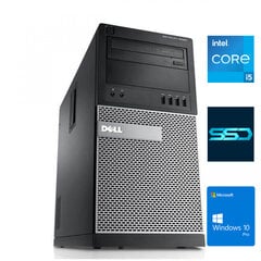 Dell 7020 MT i5-4570 8GB 256GB SSD 1TB HDD Windows 10 Professional Stacionārais dators cena un informācija | Stacionārie datori | 220.lv