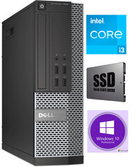Dell 7020 SFF i3-4130 16GB 120GB SSD 1TB HDD Windows 10 Professional Stacionārais dators cena un informācija | Stacionārie datori | 220.lv