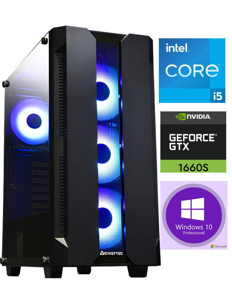 Gamer i5-6500 16GB 256GB SSD 1TB HDD GTX 1660 SUPER 6GB Windows 10 Professional Stacionārais dators cena un informācija | Stacionārie datori | 220.lv