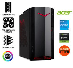 Nitro 50 i5-11400F 16GB 512GB 1TB HDD GTX 1660 SUPER 6GB Windows 10 Stacionārais dators cena un informācija | Stacionārie datori | 220.lv