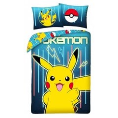 Bērnu gultasveļas komplekts Pokemon140x200cm, 2 daļas cena un informācija | Bērnu gultas veļa | 220.lv