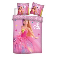 Комплект постельного белья для детей Barbie, 100x135 см, 2 части цена и информация | Детское постельное бельё | 220.lv