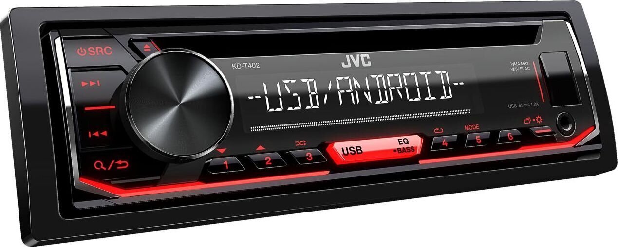 Automagnetola JVC KD-T402 cena un informācija | Auto magnetolas, multimedija | 220.lv