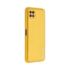 Чехол Forcell Leather для Samsung Galaxy A22 5G (6,6″) — Желтый цена и информация | Чехлы для телефонов | 220.lv