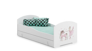 Bērnu gulta Pepe Ballerina with Unicorn 160x80cm cena un informācija | Bērnu gultas | 220.lv