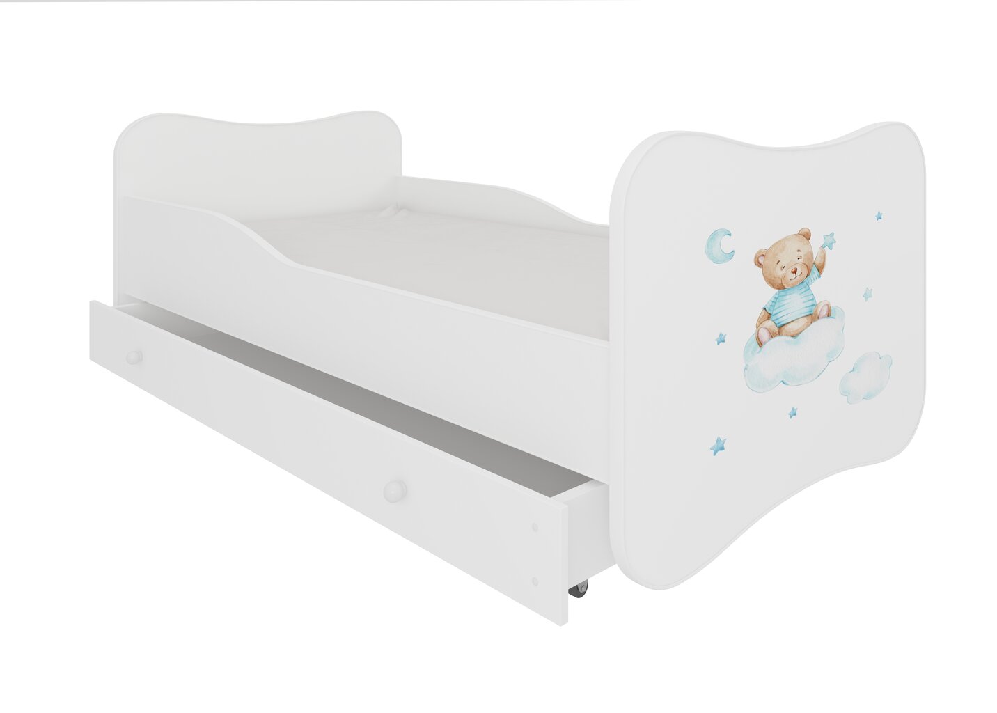 Bērnu gulta Gonzalo Teddy Bear and Cloud 160x80cm cena un informācija | Bērnu gultas | 220.lv