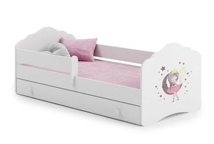 Детская кровать Casimo Barrier Sleeping Princess 160x80см + Матрас + Ящик цена и информация | Детские кровати | 220.lv