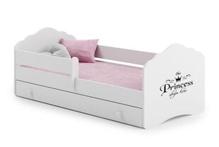 Детская кровать Casimo Barrier Princess Black 160x80см + Матрас + Ящик цена и информация | Детские кровати | 220.lv
