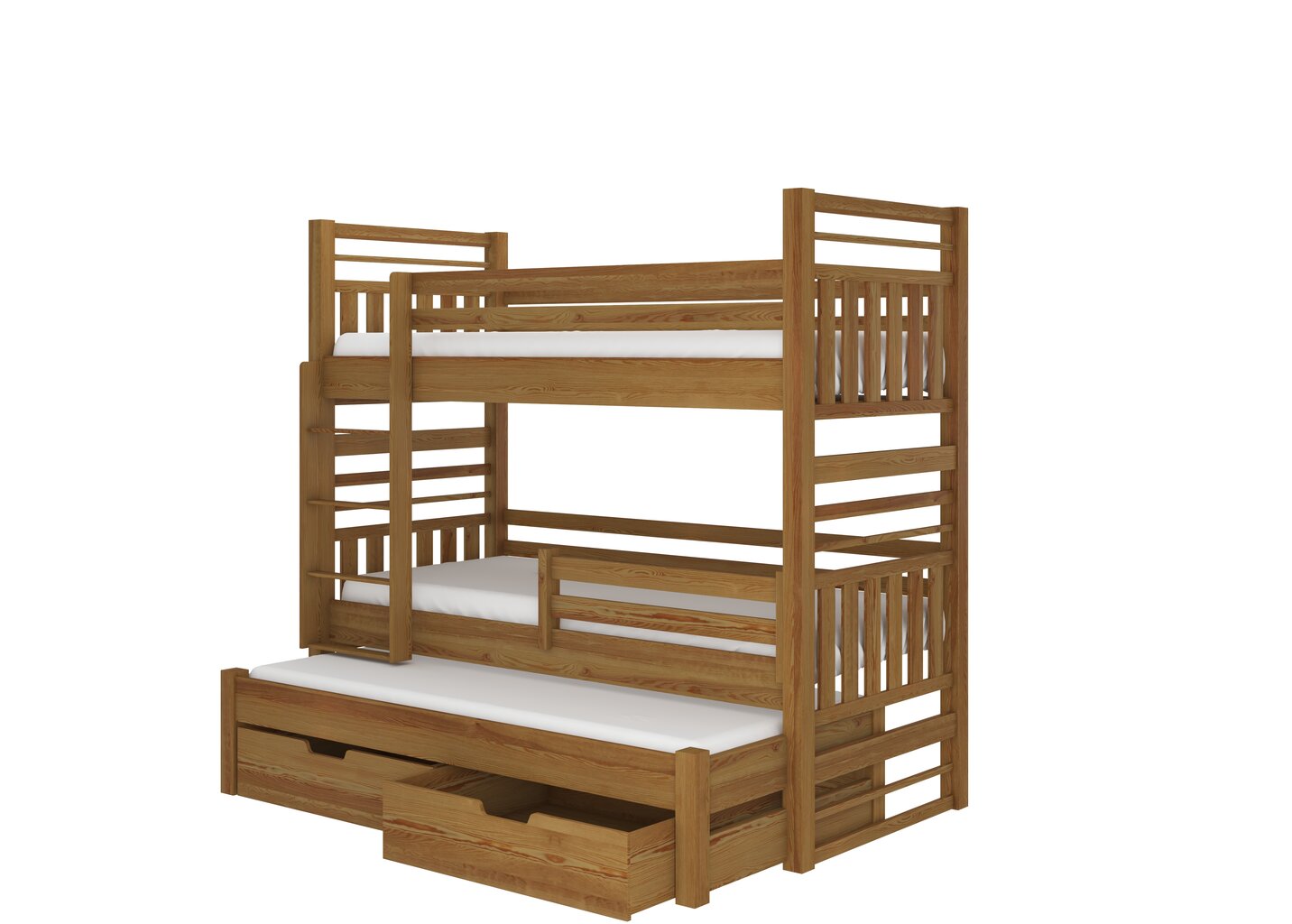 Bērnu gulta Hippo 208x97x175cm, brūna цена и информация | Bērnu gultas | 220.lv