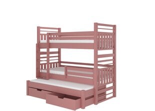 Детская кровать Hippo 208x97x175см, розовая цена и информация | Детские кровати | 220.lv