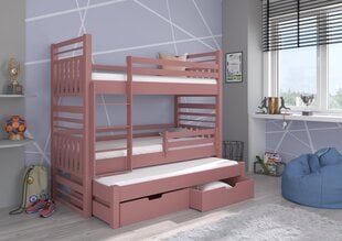 Bērnu gulta Hippo 190x87x175cm, rozā cena un informācija | Bērnu gultas | 220.lv