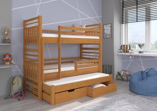 Bērnu gulta Hippo 190x87x175cm, brūna cena un informācija | Bērnu gultas | 220.lv
